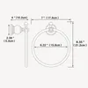 Luxe Kristallen Handdoekhouder Chrome Ring Ronde Wandmontage Rack Bar Klassieke Badkamer Accessoires 240304