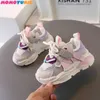 Casual Schoenen 2024 Lente Kinderen Jongens Meisjes Gym Schoenen Dikke Zool Sport Wandelschoenen Kids Sneakers Ademend Mesh Schoenen 240229