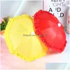 Umbrellas 6 Pcs Cute Mini Umbrella Child Childrens Toys Decorative Adorn Cloth Pography Prop Drop Delivery Dhfu5