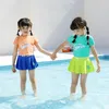 Maillots de bain pour femmes Maillot de bain pour enfants pour filles Jupe fendue Sunscreen Spring Beach Mignon Princesse étrangère