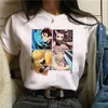 T-shirt da donna Demon T Shirt Donna Kimetsu No Yaiba Nezuko T-shirt fe Tanjirou Kamado Graphic Tee Shirt T-shirt anime giapponese Manga 240311