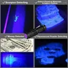 Lampes de poche Torches Drop LED UV 395NM Torche Lumière Ultra Violet Violet Lampe Batterie Pour Marqueur Détection