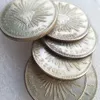 Mo 1uncirculated 1902 Mexico 1 Peso Silver Foreign Coin Högkvalitativ mässing Craft Ornament267J