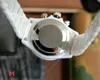 Automatische mechanische Herrenuhr, 40 mm, Armband aus 904-Edelstahl, schwarze Keramiklünette, weißes Scheibenarmband, Faltschließe, wasserdicht, weißes Keramikgehäuse