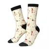 Chaussettes pour hommes Teckels mignons en hiver Pulls avec feuilles d'automne Hommes Femmes Bas Harajuku