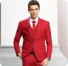 Ternos masculinos vermelhos para casamento, vestido de noite, noivo, feito sob medida, slim fit, smoking formal, blazer, jaqueta de baile, pan9794862