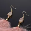 Boucles d'oreilles pendantes longues plumes blanches perle gland goutte tempérament élégant Imitation boucle d'oreille bijoux de mariage