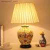 Lamps Shades ANITA Contemporary ceramics Table Lamp American style Living Room Bedroom Bedside Desk Light Hotel engineering Decorative L240312