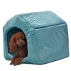 Lit pour chien Cama Para Cachorro doux chien maison couverture Option animal chat chien maison forme 2 couleurs rouge vert chiot chenil doux 201123313K