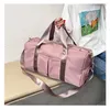 Borsoni Borsa fitness di grande capacità Borsa a tracolla portatile in nylon Borsa fitness da viaggio d'affari Borsa da palestra fitness sportiva pieghevole Borsa da allenamento fitness per il fine settimana