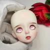 Cute Makeup Dolls Head 1/6 Mjd Joints Movable Body Dress Up Accessories White Skin Girls Dress Up Toy 240308