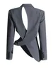 Kvinnorjackor Modphy Personlig och herr Slim Short Asymmetrical Suit Stor storlek Casual Splicing Hollow Decoration Jacket 2024