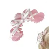 Hair Accessories Sweet And Stylish Clips Accessory With Ballet Inspired Ribbon Bowknot Charm