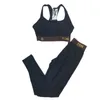 Nya kvinnors spårdräkter designer bikini kvinnors sportkläder kostym flickor kläder yoga bh fitness legging mage byxa sport set outfit kör jogging kostymer gym