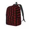 Mochila lábios vermelhos mulher pequena mochilas meninos meninas bookbag à prova dwaterproof água bolsa de ombro portabilidade viagem estudantes sacos escolares