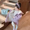 Giubbotti Autunno Inverno Ragazze Cappotti Bambini Imbottiti in cotone Abbigliamento per bambini Baby Love Capispalla con cappuccio Costumi da principessa 2-8 anni