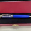 Bollpunktspennor Högkvalitativ CA Silver / Black Ballpoint Pen School Office Stationery Fashion Luxury Refill Pens No Box 230721