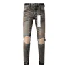 Purple Brand jeans American high street distressed dual color wash 9031