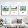 Paintings Monet Oil Painting Nordic Art Poster Including Grass Snow Seaside Canvas Mural Living Room Bedroom Modern Decorat242l