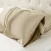 100% Natuurlijke Moerbei Zijde Kussensloop Decoratieve Luxe 6A Gouden Sierkussen Cover 25 Momme Effen Pure Zijdeachtige Bed Kussenslopen 240306