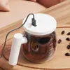 Bottiglie d'acqua Tazza di caffè automatica 400ml Tazza di miscelazione elettrica portatile in vetro con auto-agitazione impermeabile per succhi di tè al latte di soia