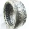 Tyskland Silver Coin Ring 5 Mark 1888 Silver Plated Handmade i storlekar 8-16236F