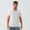 Camisas ativas lo masculina, verão, sensação fresca, secagem rápida, ajuste solto, fitness, manga curta, respirável, absorção de suor, pescoço redondo, esportes