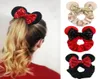 36 Colors Sequin Bow Scrunchies Headband Mouse ears Golden velvet Hair band Accessories Girls Women Large intestine Ponytail Holde8687586