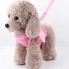 Cute Pet Harness Leashes Angel Wing Princess Puppy Pearl Adjustable Leads For Small Medium Large Dogs288u
