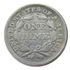 US 1853 P S Liberty assis Dime argent plaqué copie pièce artisanat Promotion usine belle maison accessoires argent Coins229k