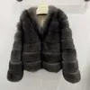 Sable Little 2023 Purple Winter New Full Skin Fox Fur Grass Loose And Elegant Style Young Coat For Women 7702