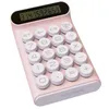 Calculatrice rétro à points, clavier mécanique, ordinateur Portable, écran LCD à 10 chiffres, bureau financier, mode Simple, 240227