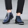 Casual Schuhe High Top Leder Männer der Marke Business Büro Mode Männer Arbeits Schuhe 2024 Große Größe Ankle Loafers