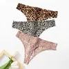 Damenhöschen WarmSteps 3-teiliges Set Leoparden-Frauenunterwäsche Brasilianische sexy Tangas Tanga-Unterhose 3-teilige Slips