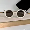 Retro redondo óculos de sol branco lente cinza escuro masculino feminino sonnenbrille tons lunettes de soleil vintage óculos occhiali da sole uv400