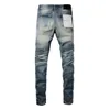 Burple Brand Jeans American High Street Geans Blue Jeans 9055