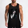 Herrtankstoppar vampyr brud topp bodybuilding t shirt sommar t-shirt sport