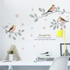 cartoon vogels boomtak muurstickers woonkamer slaapkamer home decor pvc muurstickers diy muurschilderingen decoratieve posters218Q