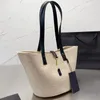 Woman Straw Beach Bags designer bucket bag luxury shoulder bags fashion handbag small travel totes Black Brown TOP