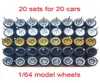 고무 타이어 또는 20SESS가있는 20 y 1 64 합금 자동차 휠 164 Matchbox Domeka HW Model6610826의 지능형 UAV 20SETS 20 y 1 64 합금 자동차 휠.