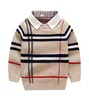 2020 Sonbahar Kış Boys Knited Striped Sweater Toddler Çocuklar Uzun Kollu Kazak Çocuklar039S Moda Sweaters Kıyafetleri Boy3437816