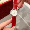 Luxury Brand Quartz Women's Watches High Quality Designer Watches Red Leather Strap Ladies Watch AAA 26mm