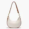 Store Exit Bag Niche Design Underarm White 2024 New Spring Versatile Single Shoulder Crossbody Crescent Saddle