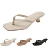 Sandaler tofflor klackar mode höga kvinnor skor gai flip flops sommar platt sneakers trippel vit svart grön brun färg39 164