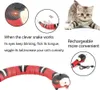 USB القابلة لإعادة الشحن الذكية استشعار التفاعلية ألعاب القط التفاعلي التلقائي eletronic cat cat teasering playkitten للقطط الكلاب PET 240229