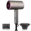 Dryer Popular Foldable Hair Dryer 1800W Blue Light Negative Ion Super Silent US/EU/UK/Plug 110V/220V Home Barber Recommended