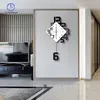 Swing Wall Clock modern design nordisk stil vardagsrum väggklockor hem dekor mode kreativt sovrum tyst klocka väggdekor y2265x