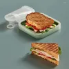 Louça de silicone lancheira mais nítida sanduíche torrada recipiente ao ar livre chá da tarde estudante escritório trabalhador