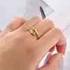 Offene verstellbare Liebe-Umarmungs-Fingerringe, Band, Edelstahl, Hand, Hochzeit, Verlobung, Schwanzring für Frauen und Mädchen, Modeschmuck