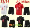 Milan Designer Sportswear Uta Maglia Survey Camisetachandal مجموعة 23 24 كرة قدم قصيرة الأكمام